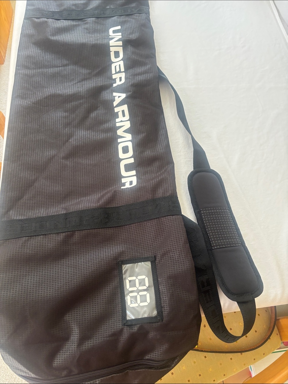 Under Armour Black Duffel Backpack-Style Gear Bag